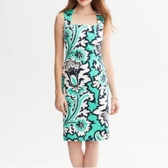 Banana Republic Milly Collection Midi Dress Size 4 - Picture 1 of 11